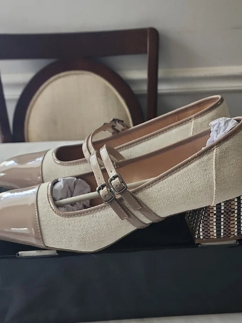 New in box! Masseys block heel Mary Janes. Size 11